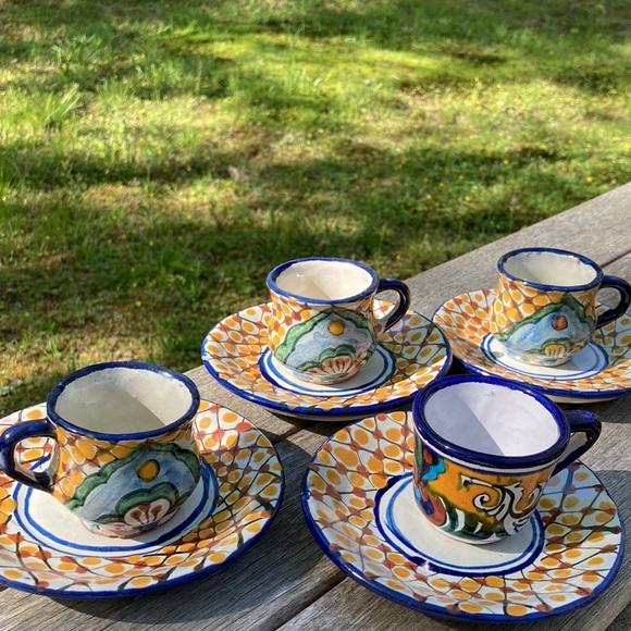 Set of 4/Demitasse Cup & Saucers - Picture 6 of 8